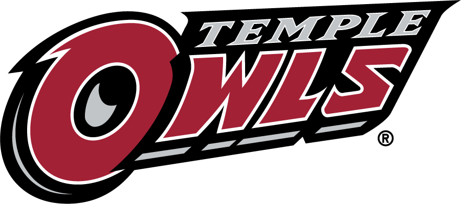 Temple Owls 1996-2014 Wordmark Logo v5 iron on transfers for T-shirts